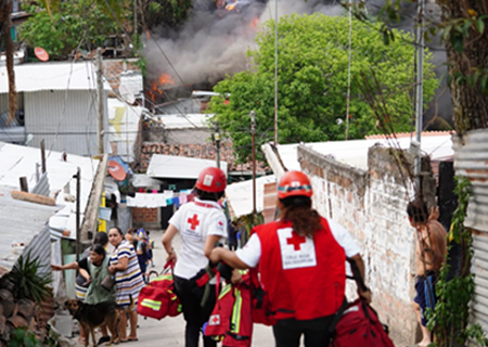 Comunidad afectada por desastre